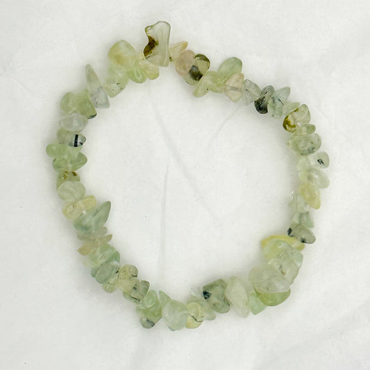 Prehnite Chip Bracelet - Sussex Stones Crystal Shop