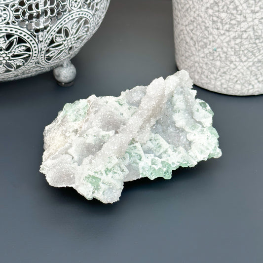 Large Sugar Fluorite Cluster - Sussex Stones Crystal Shop