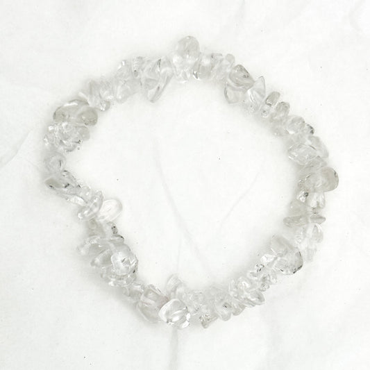 Clear Quartz Chip Bracelet - Sussex Stones Crystal Shop