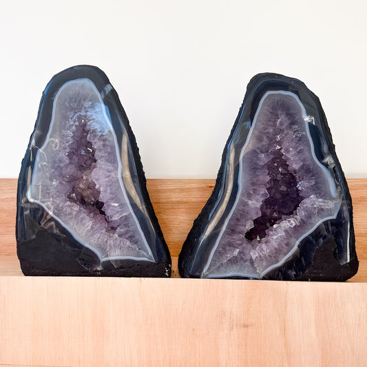 Brazillian Amethyst Cathedral Split Pair 23.8kg