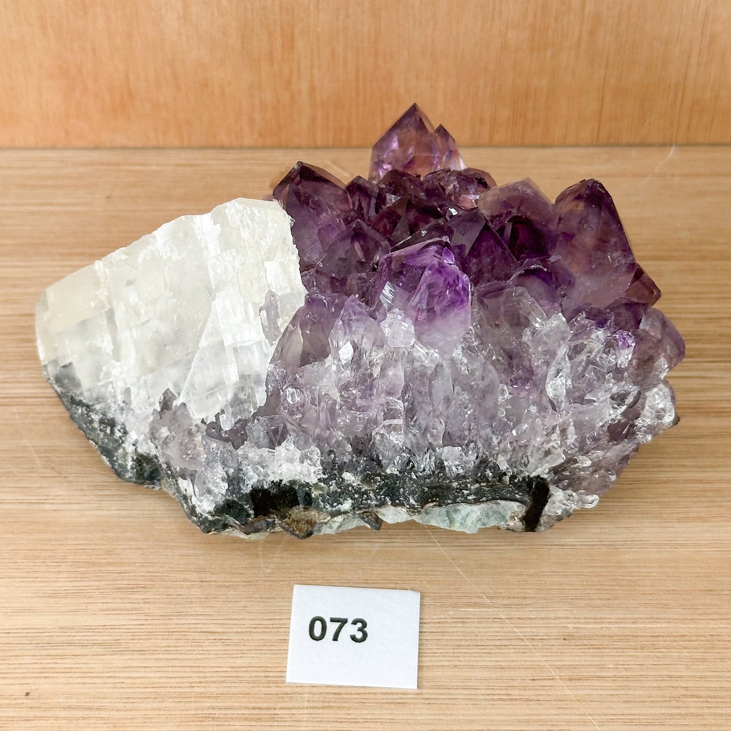 Uruguayan Amethyst Cluster With Calcite (Extra Grade)