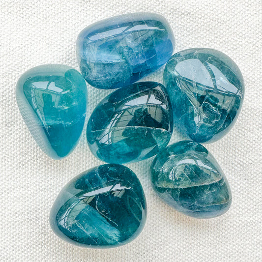 Blue Fluorite Tumble Stone - Sussex Stones Crystal Shop