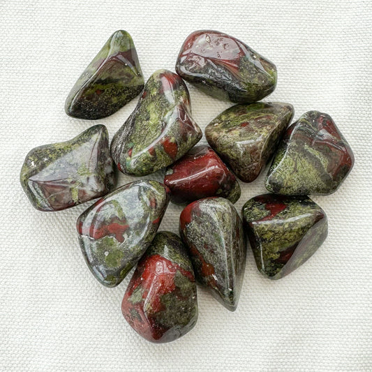 Dragon Bloodstone Tumble Stones - Sussex Stones Crystal Shop
