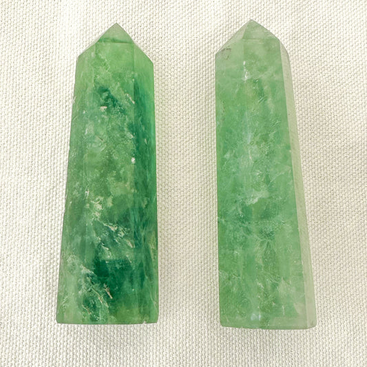 Green Fluorite Tower - Sussex Stones Crystal Shop