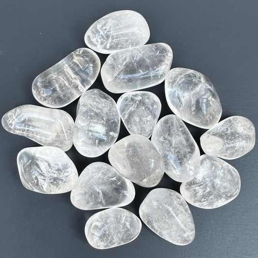 Clear Quartz Tumble Stones - Sussex Stones Crystal Shop