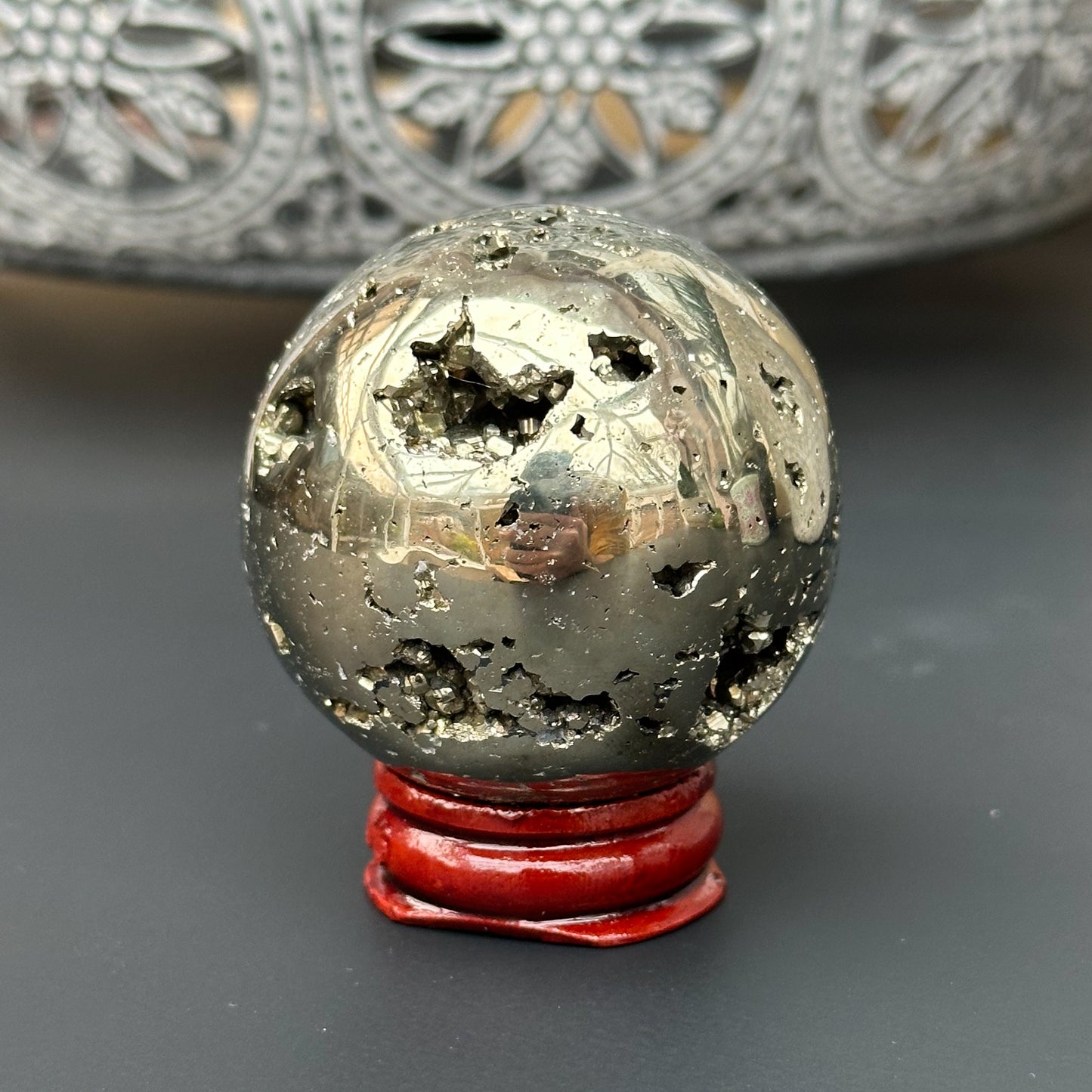Pyrite Sphere - Sussex Stones Crystal Shop