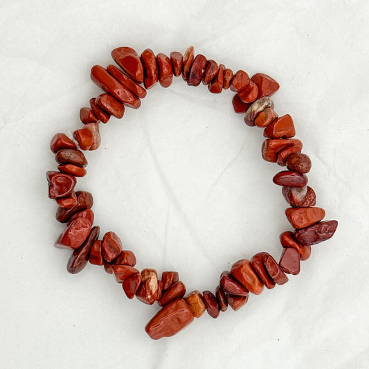 Red Jasper Chip Bracelet - Sussex Stones Crystal Shop