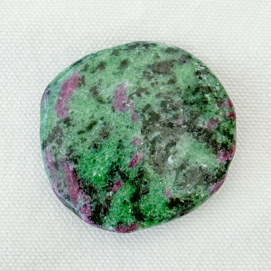 Ruby Zoisite Flat Palm Stone - Sussex Stones Crystal Shop