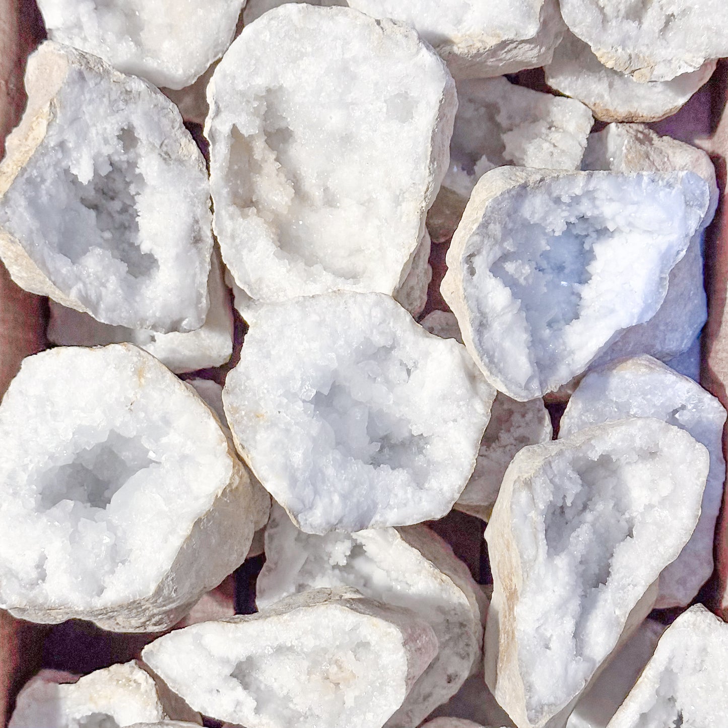 White Quartz Geodes | Sussex Stones Crystal Shop