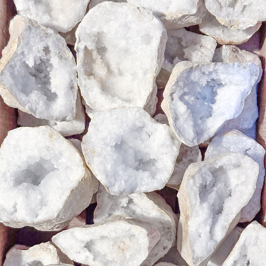 White Quartz Geodes | Sussex Stones Crystal Shop