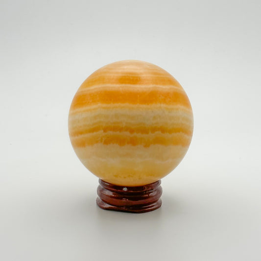 Orange Calcite Sphere - Sussex Stones Crystal Shop 