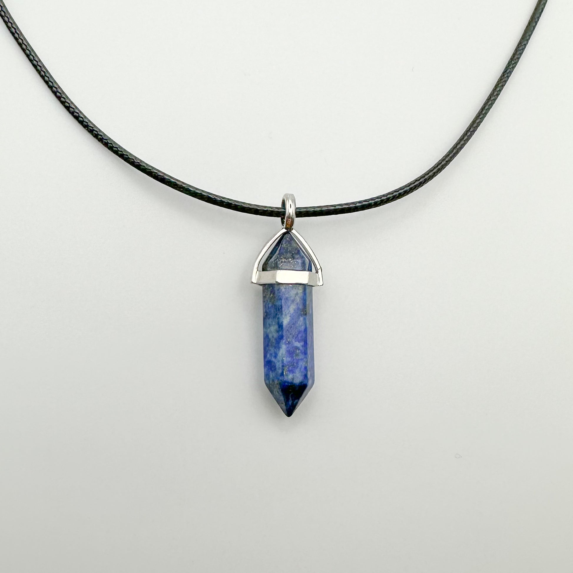 Lapis Lazuli Point Necklace Pendant - Sussex Stones Crystal Shop