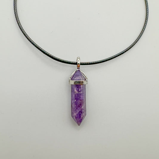 Amethyst Point Necklace Pendant - Sussex Stones Crystal Shop