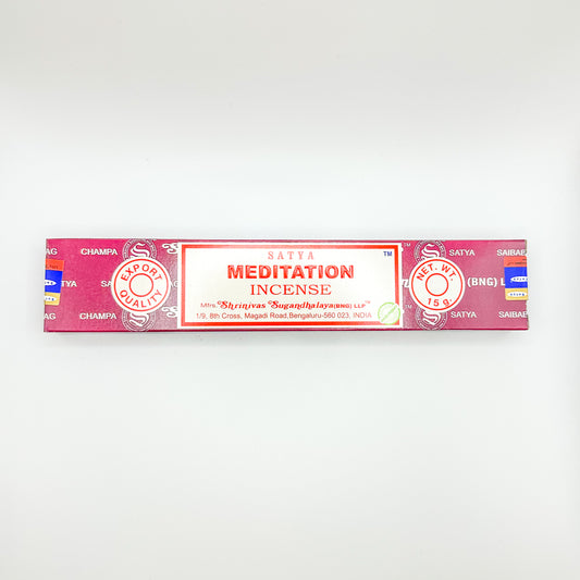 Satya Incense Meditation - Sussex Stones Crystal Shop