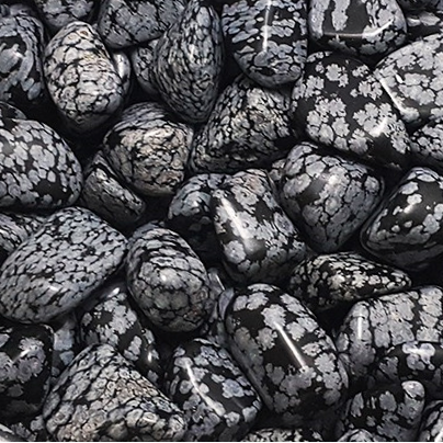 Snowflake Obsidian Tumble Stones - Sussex Stones Crystal Shop