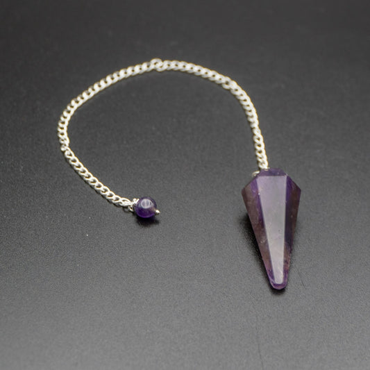 Amethyst Pendulum, Amethyst Crystal Pendulum - Sussex Stones Crystal Shop