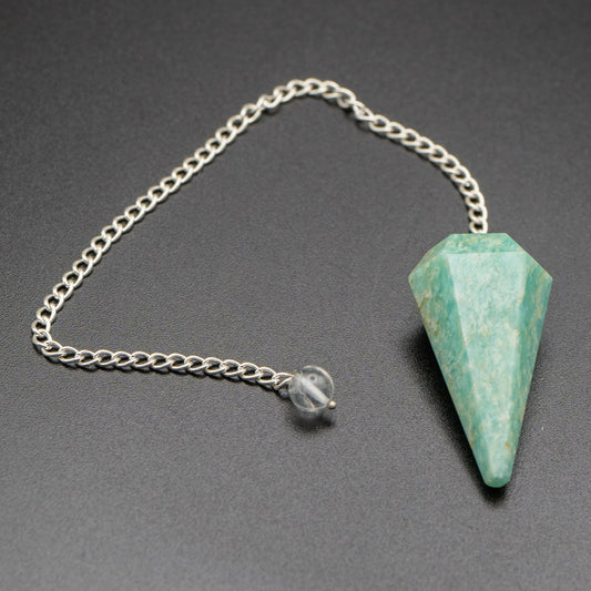 Amazonite Pendulum, Amazonite Crystal Pendulum - Sussex Stones Crystal Shop