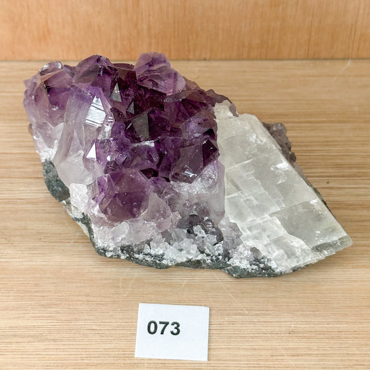 Uruguayan Amethyst Cluster With Calcite (Extra Grade) 