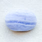 Blue Lace Agate Palm Stone - Sussex Stones Crystal Shop