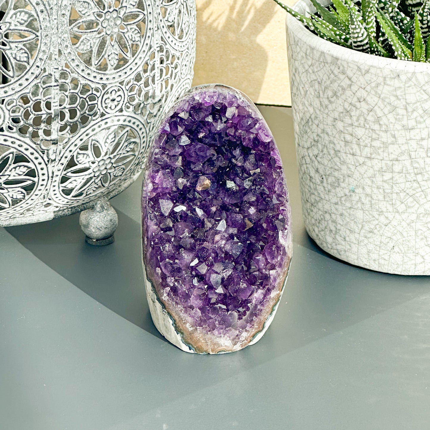 Amethyst Cut Base Druzy - Sussex Stones Crystal Shop