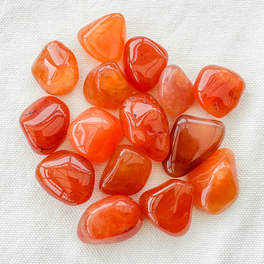 Carnelian Tumble Stones - Sussex Stones Crystal Shop