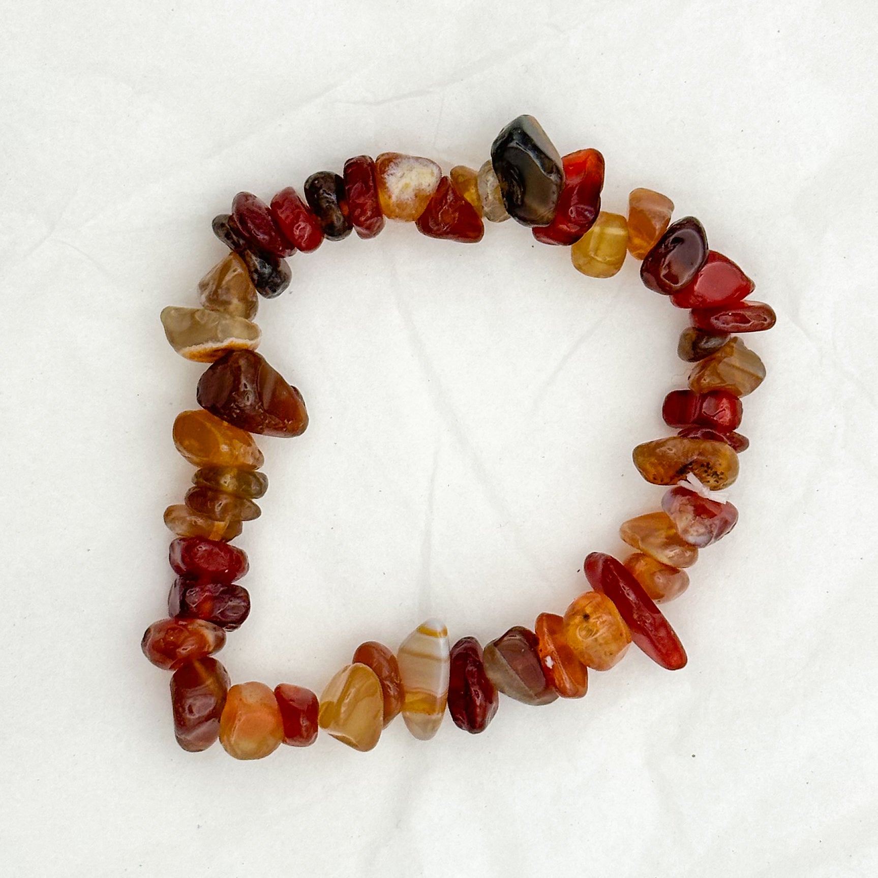 Carnelian Chip Bracelet - Sussex Stones Crystal Shop