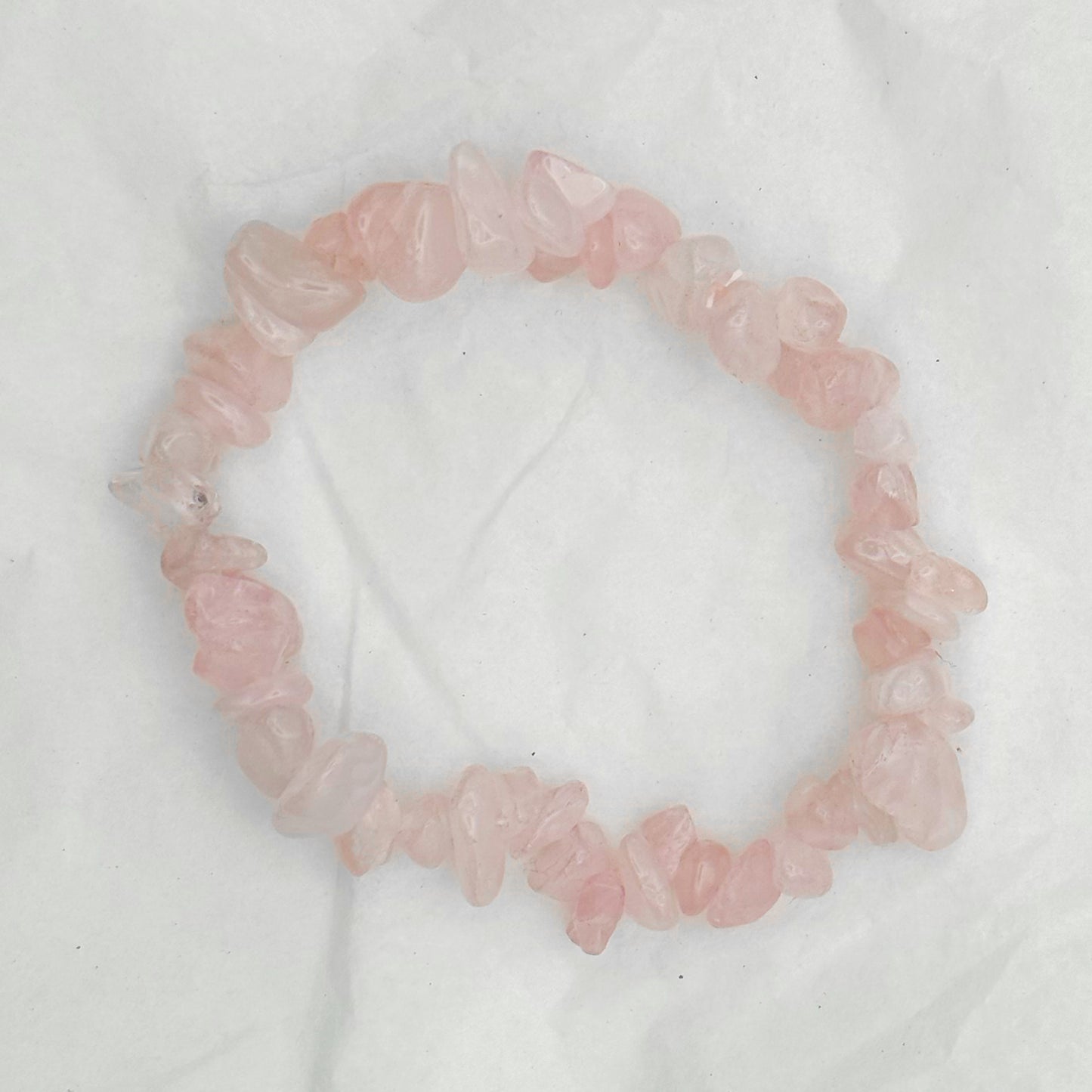 Rose Quartz Chip Bracelet - Sussex Stones Crystal Shop