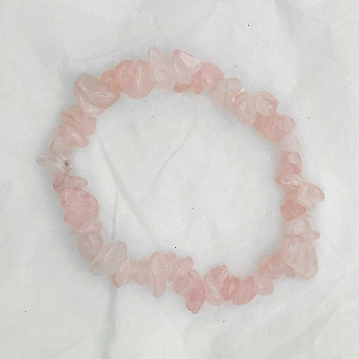 Rose Quartz Chip Bracelet - Sussex Stones Crystal Shop