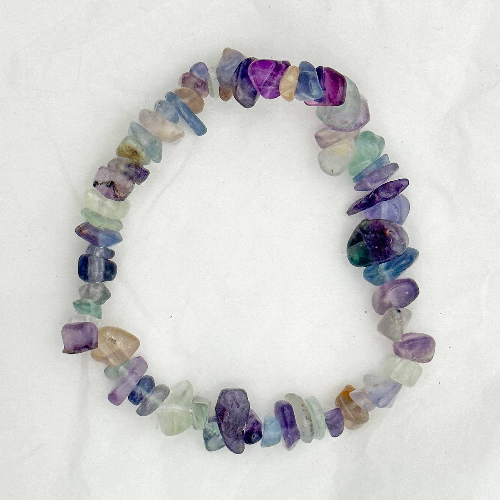 Fluorite Chip Bracelet - Sussex Stones Crystal Shop