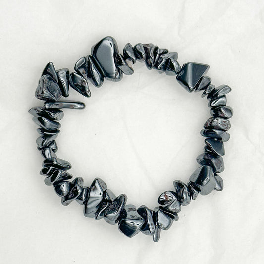 Hematite Chip Bracelet - Sussex Stones Crystal Shop