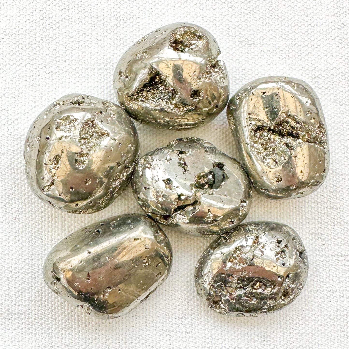 Pyrite Tumble Stones - Sussex Stones Crystal Shop