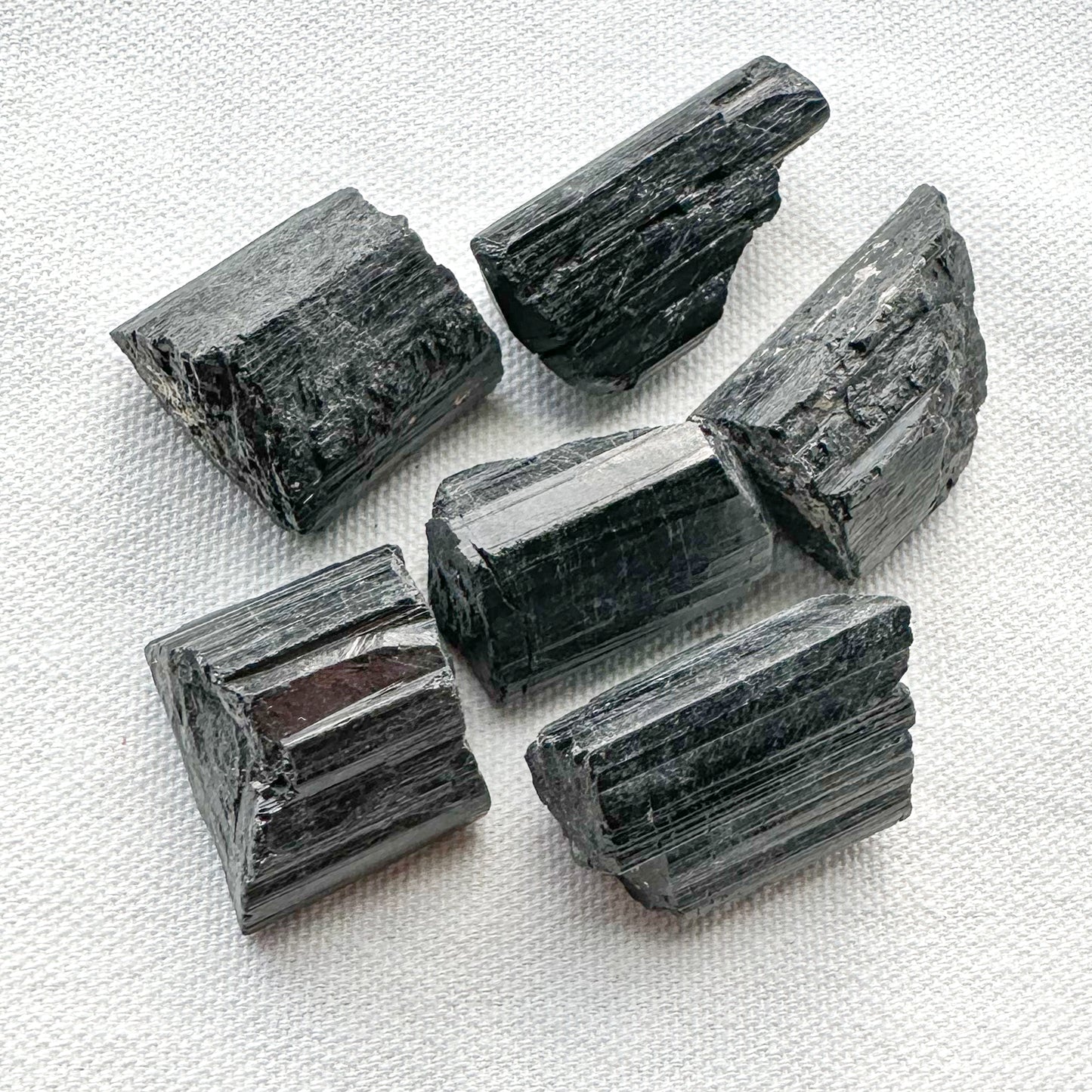 Raw Black Tourmaline Chunks - Sussex Stones Crystal Shop