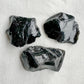 Raw Black Obsidian Chunks | Sussex Stones Crystal Shop