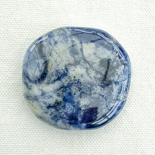 Sodalite Flat Palm Stone - Sussex Stones Crystal Shop