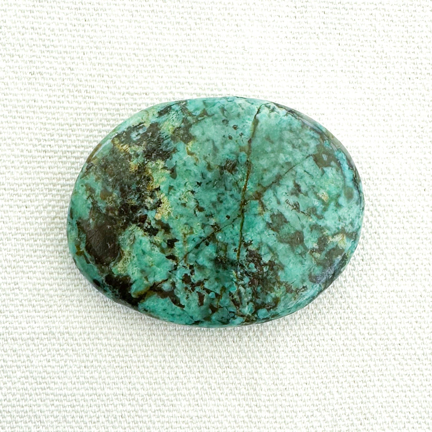 Turquoise Flat Palm Stone - Sussex Stones Crystal Shop