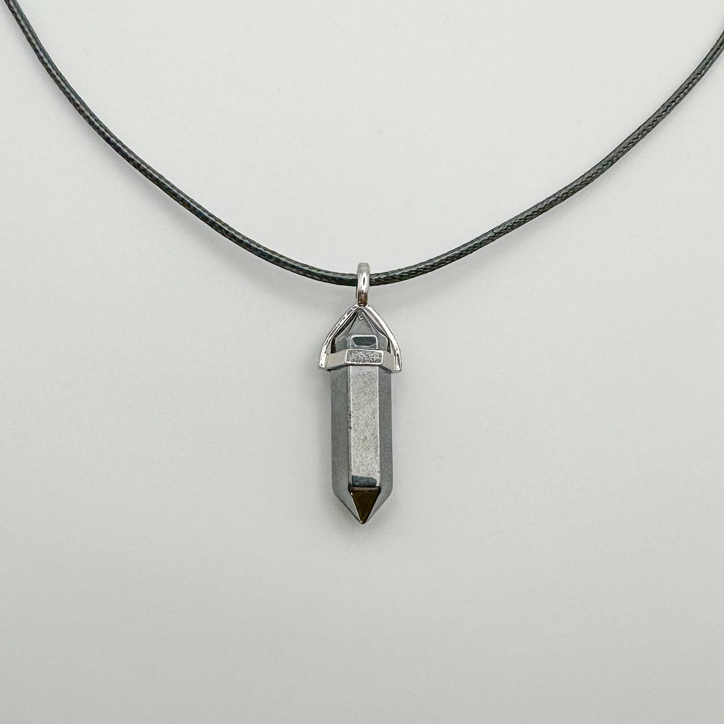 Hematite Point Necklace Pendant - Sussex Stones Crystal Shop