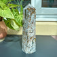 Pink Moss Agate Tower With Druzy - Sussex Stones Crystal Shop