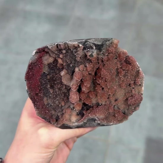 Uruguayan Red Sugar Amethyst Druzy
