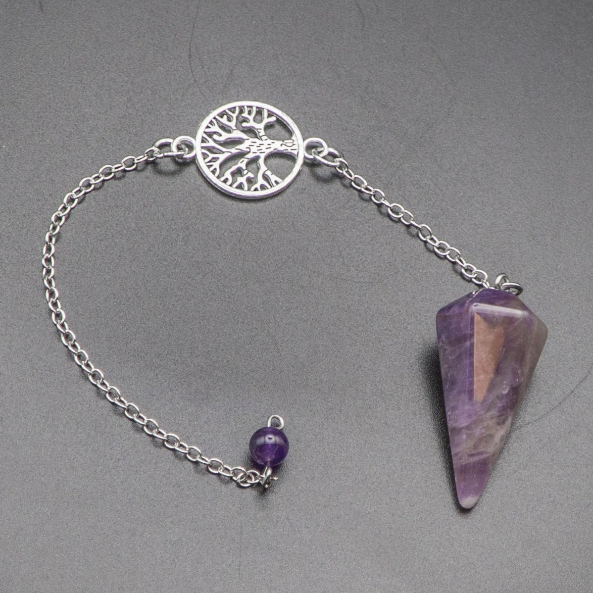 Amethyst Tree Of Life Pendulum - Sussex Stones Crystal Shop