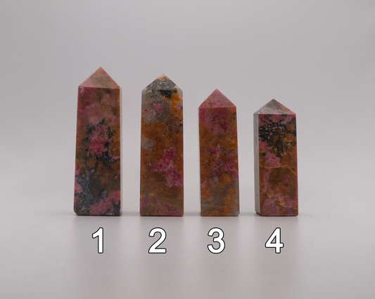 Rhodonite Towers - Sussex Stones Crystal Shop