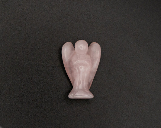 Rose Quartz Pocket Angel, Crystal Angel - Sussex Stones Crystal Shop